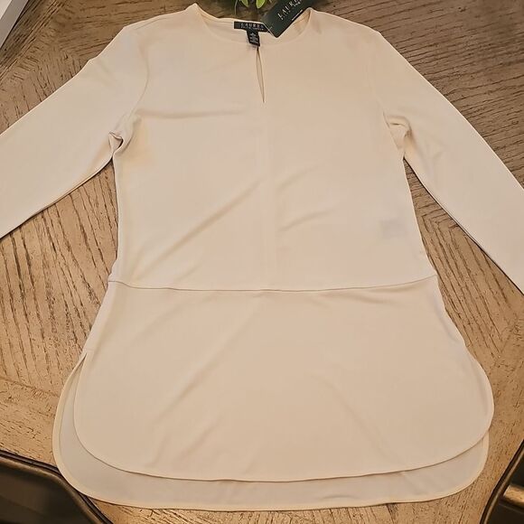 Ralph Lauren Cream Blouse Size S NWT - Picture 5 of 9